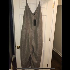 NWT Metallic look Jumpsuit
